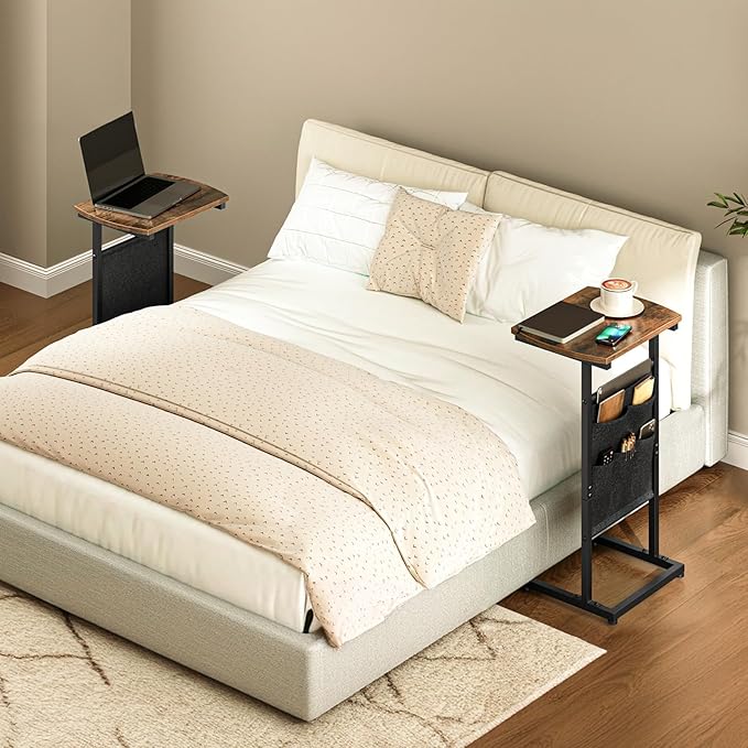 HOOBRO C Shaped End Table Set of 2, Small Side Table - Image 5
