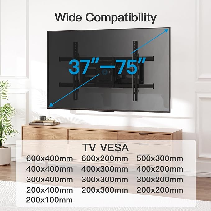 Pipishell Full Motion TV Wall Mount - Image 2