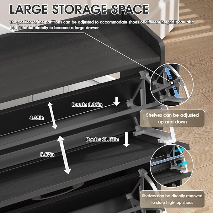 Maupvit Shoe Storage Cabinet - Image 6