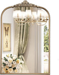 24" x 36" Antique Gold Arched Mirror by Mestikits