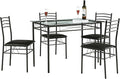 VECELO Kitchen Dining Table and Chairs Set by VECELO