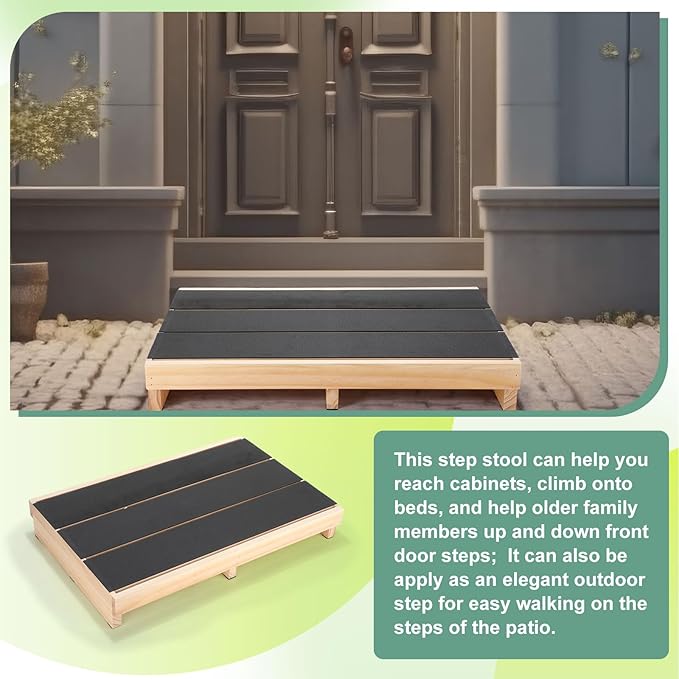 3.5" Wooden Platform Step Stool - Image 5