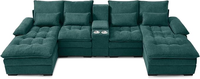 130" U-Shaped Sectional Sofa - Image 4