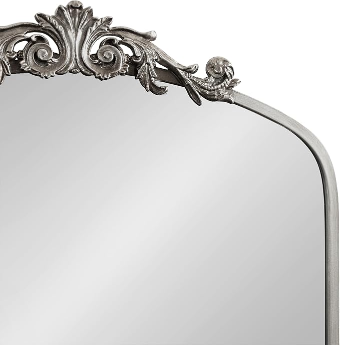 Kate and Laurel Arendahl Glam Arched Tall Panel Mirror; 24 x 42; Silver; - Image 6