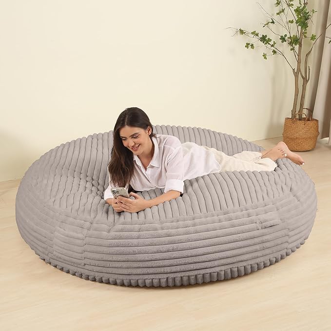 Memory Foam Bean Bag Chair, Bean Bag Bed by BestRoyal