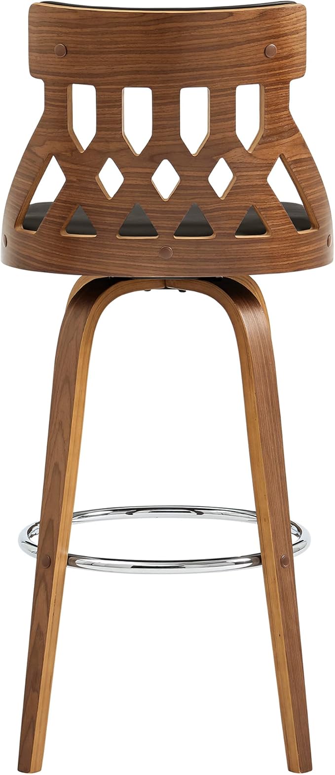 Armen Living Crux Mid Century Modern Swivel Bar Stool - Image 7