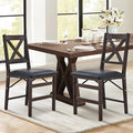 COLAMY Folding Dining Chairs Set of 2 – Dark Brown Wooden Dining Room Chairs by COLAMYINC