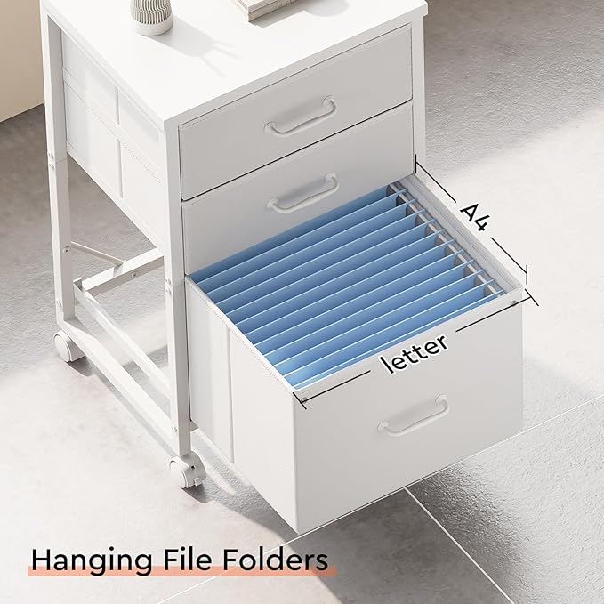 3 Drawer Mobile File Cabinet - Image 7