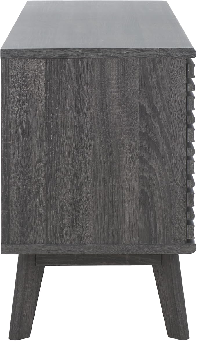 SAFAVIEH ESMA TV Stand for up to 60" Flatscreen – Distressed Black, Low - Image 6