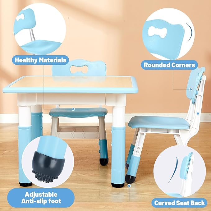 FUNLIO Adjustable Kids Chair, 3 Level Height Adjustable Toddler Chair - Image 5
