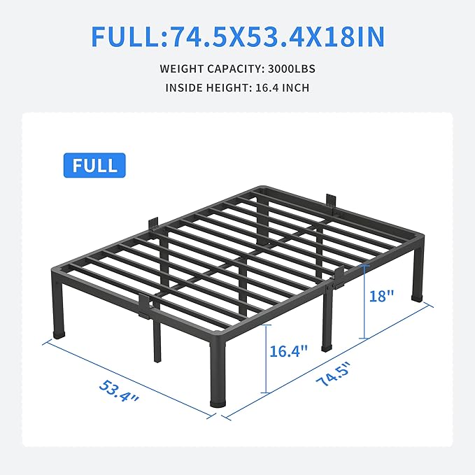 MAF 18 Inch Full Size Bed Frame - Image 2