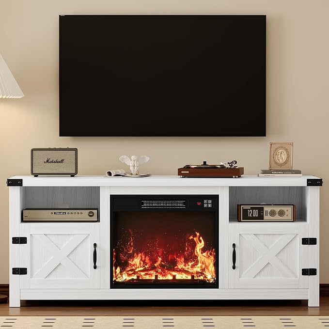 YESHOMY Fireplace TV Stand by SearchallYESHOMY