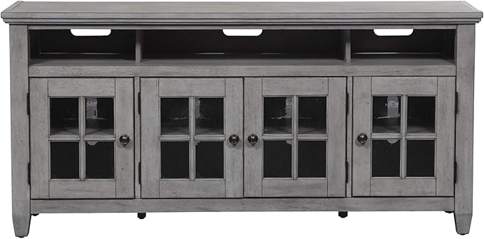 Liberty Furniture Industries Heartland Entertainment TV Stand, Antique White - Image 4
