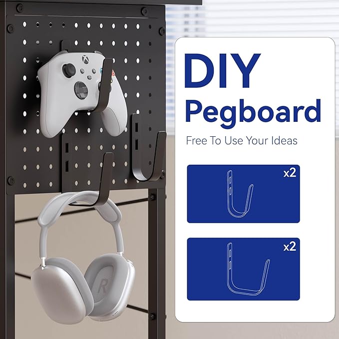 Pamray 64 Inch L Shaped Gaming Desk - Image 7