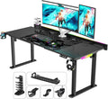 JWX Dual Motor 4 Leg Standing Gaming Desk by JWX