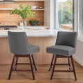 Counter Height Barstools Set of 2, 360° Swivel Bar Stools by TIMSATIO