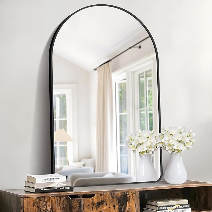 Arched Bathroom Mirror, Wall Mounted Mirror, Living Room, Vertically Hanging - Image 3