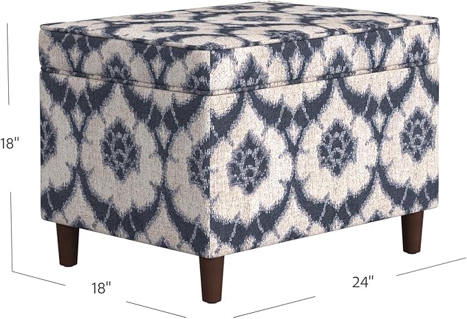 Home Decor | Dinah Collection Modern Storage Ottoman | Ottoman - Image 3