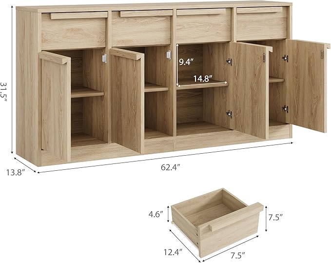 GarveeHome Sideboard Buffet Cabinet - Image 3