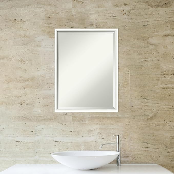 Amanti Art White Bathroom Mirror - Image 5
