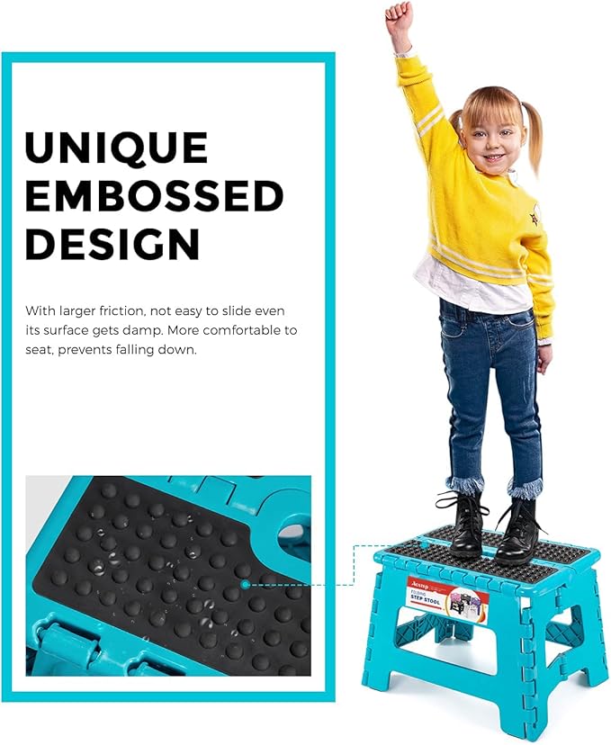 ACSTEP Folding Step Stool 9 inch Height Non-Slip Step Stool - Image 2