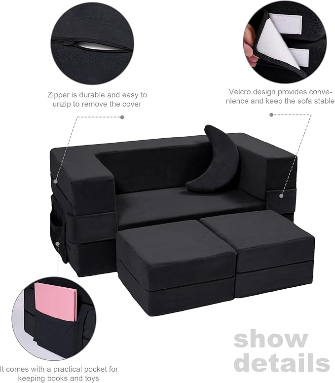 Modular Kids Sofa, Toddler Couch Foam Armchair - Image 6