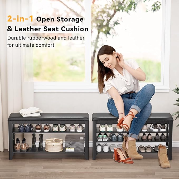 Entryway Shoe Storage Bench - Image 3