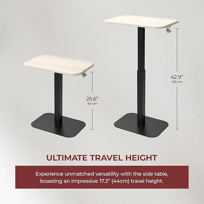 Ergohome™ ELEVANCE Table™ Effortless Height Adjustable Side Table - Image 3