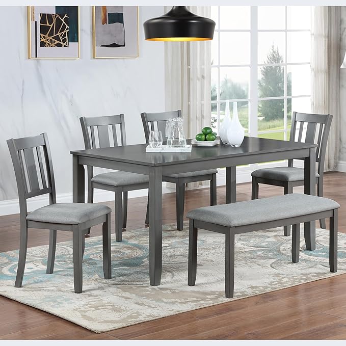KEIKI 6-Piece Standard Height Dining Table Set by Unknown