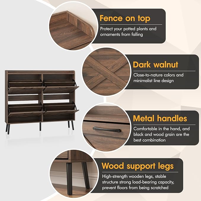 Maupvit Large Shoe Storage Cabinet - Image 4
