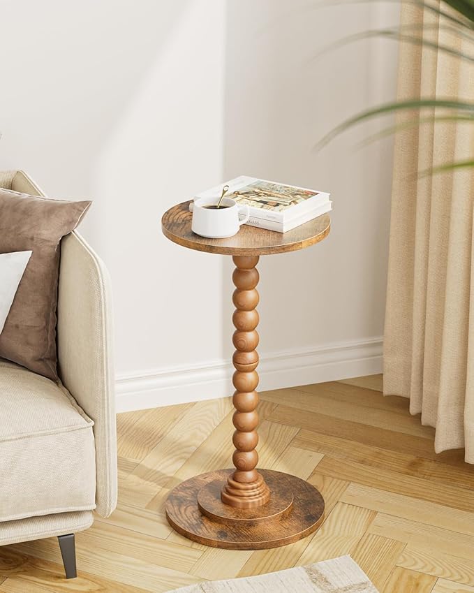 Masupu Round Side Table, Small End Table - Image 8