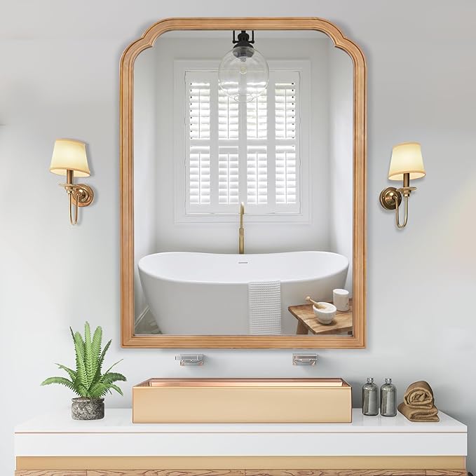 WallBeyond 30" x 40" Wood Bathroom Mirror - Image 2