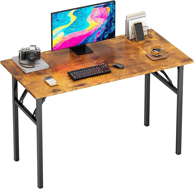 DlandHome Computer Desk Folding Table 39.4 inches Writing Desk - Image 8