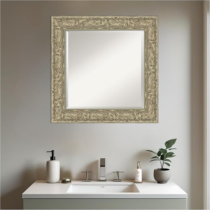 Amanti Art Silver Bathroom Mirror - Image 5