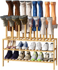 Boot Rack with Shoe Rack, Long Boot Rack Organizer Tall Boots by VIEWCARE
