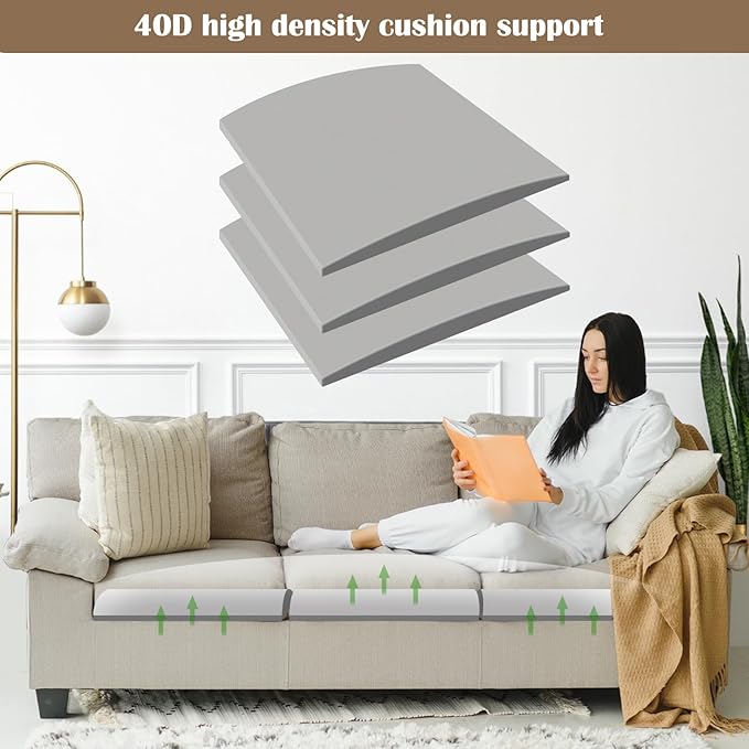 3 Pcs Couch Cushion Support for Sagging Cushion 20" x 20" 40D High Density - Image 6