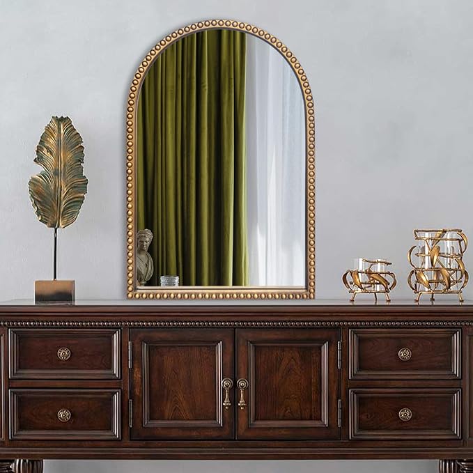 Traditional Arch Mirror for Bathroom, Decorative Accent Vertical Vanity - Image 7