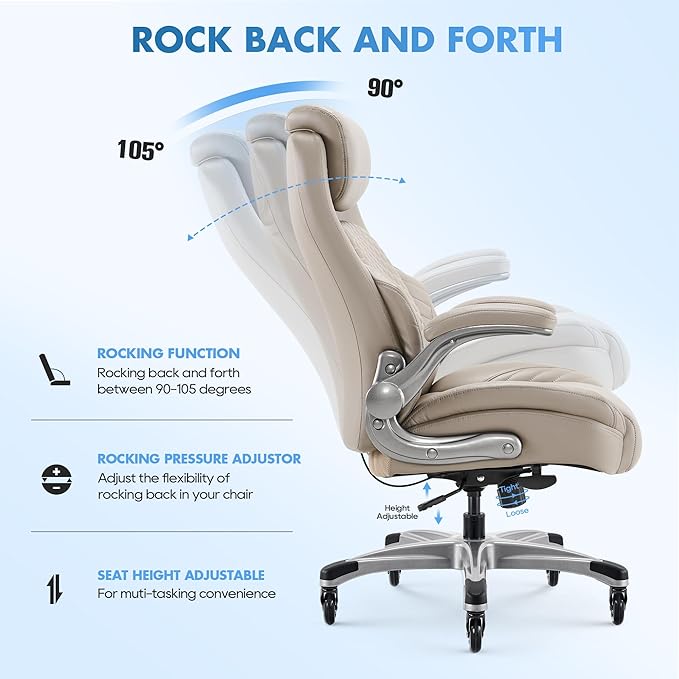 COLAMY Office Ergonomic Desk High Back Executive Chair - Image 6
