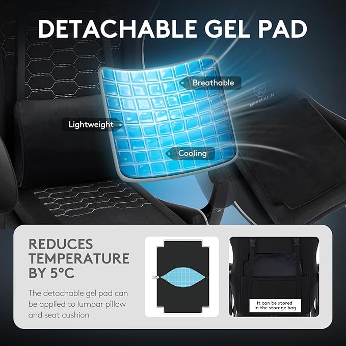 Gaming Chair Breathable Fabric, Computer Office Chair - Image 5