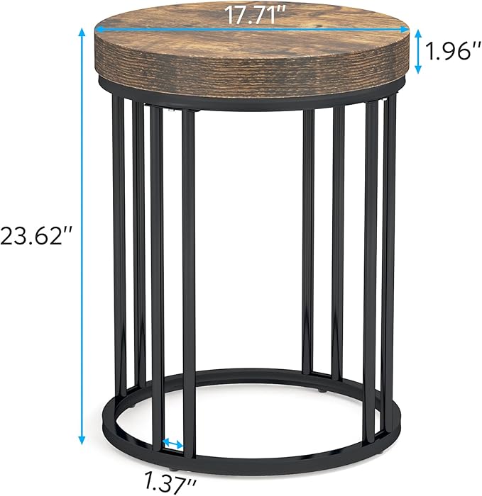 LITTLE TREE Round Side Table, End Table - Image 3