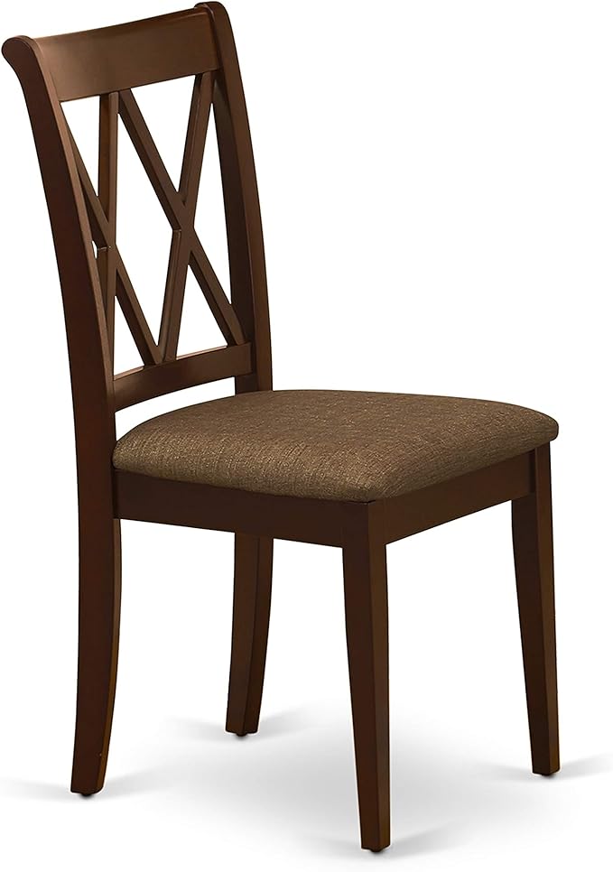 East West Furniture DUCL7-MAH-C 7 Piece Dining Set Consist of a Rectangle - Image 6