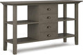 SIMPLIHOME Redmond SOLID WOOD 54 inch Wide Transitional Console Sofa Table in by SimpliHome