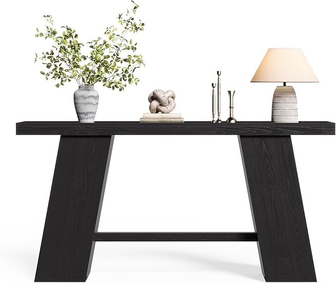 LITTLE TREE 70.8-Inch Long Black Console Table - Image 9