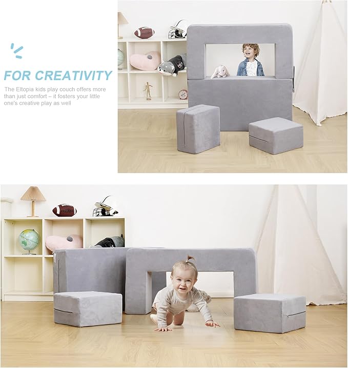 Modular Kids Sofa, Toddler Couch Foam Armchair - Image 5