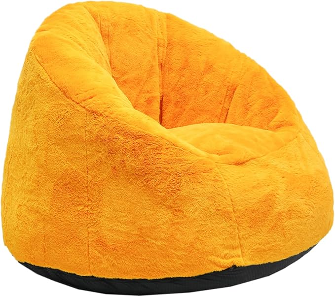 N&V Medium Shell Bean Bag Chair, Adult Size Bean Bag Sack, Foam Filling - Image 5