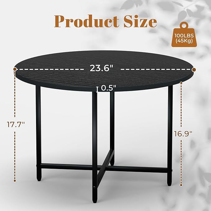 Round Coffee Table, Small Coffee Tables - Image 2