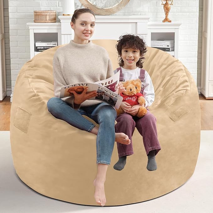 3FT Bean Bag Chair, Comfy Bean Bag Chairs - Image 2