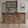 Vienna Modern Swivel Bar Height Stool by ArmenLiving