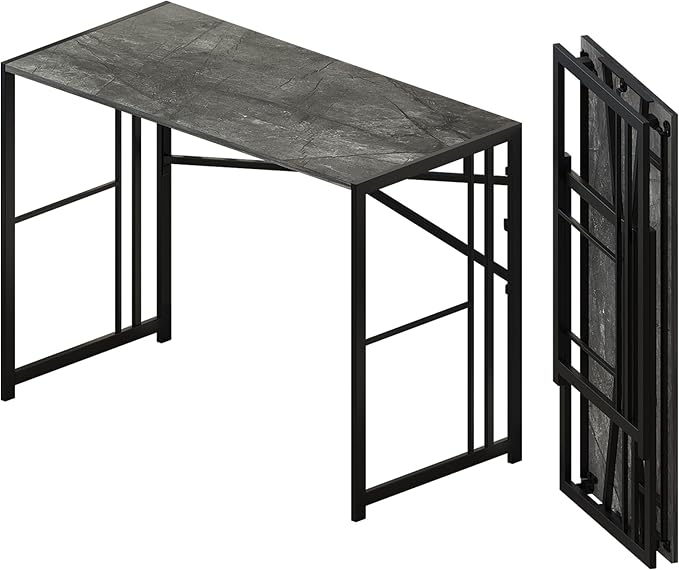 Folding Desk 40 inch Writing Gaming Computer Camping Desk, No Assembly Required by Lutown-TeenHome