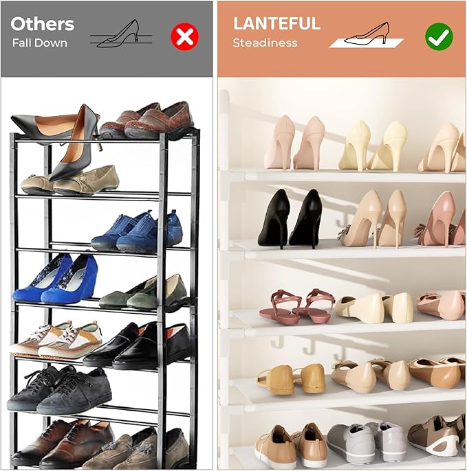 Tall Shoe Rack 10 Tier Shoe Organizer Large Shoe Shelf - Image 6